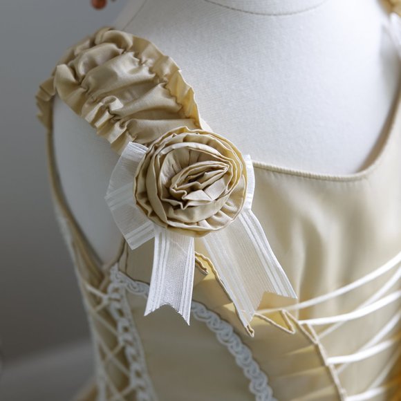 Gold Flower Girl Party Dress Princess Formal Special Occasion Size 2 NWT - Picture 3 of 12